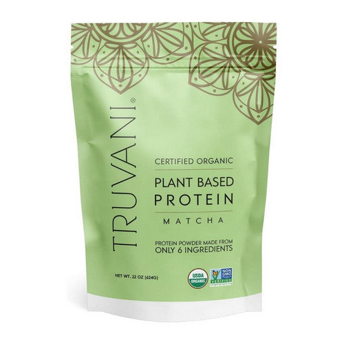 Organic Plant Based Protein Matcha 22 Oz by Truvani