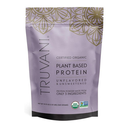 Organic Plant Based Protein Powder Unflavored 19.75 Oz by Truvani