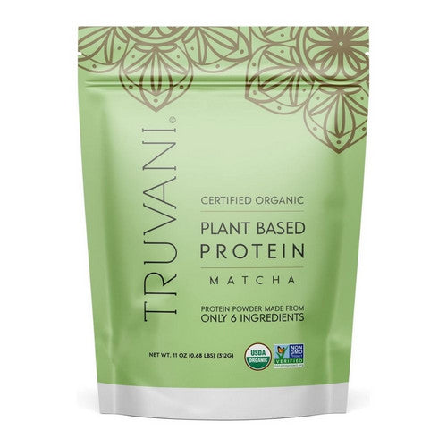 Organic Plant Based Protein Powder Matcha 312 Grams by Truvani
