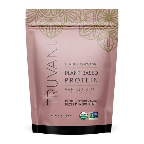 Organic Plant Protein Powder Vanilla Chai 10.79 Oz by Truvani