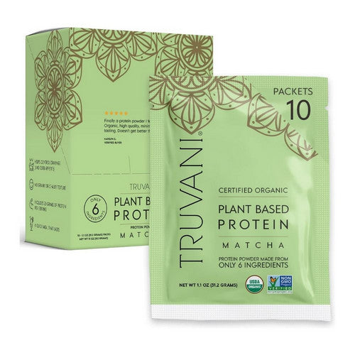 Organic Plant Protein Matcha 11 Oz by Truvani
