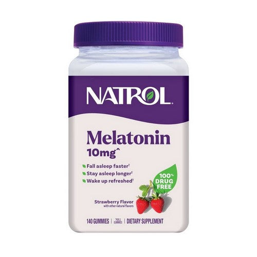 Melatonin Strawberry 140 Gummies by Natrol