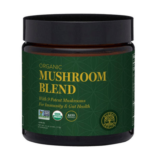 Organic Mushroom Blend 270 Grams by Global Healing Center