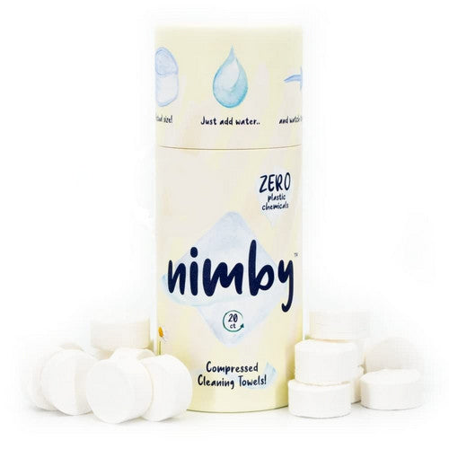 Nimby Compressed Cleansing Towels 20 Count by Nimbus