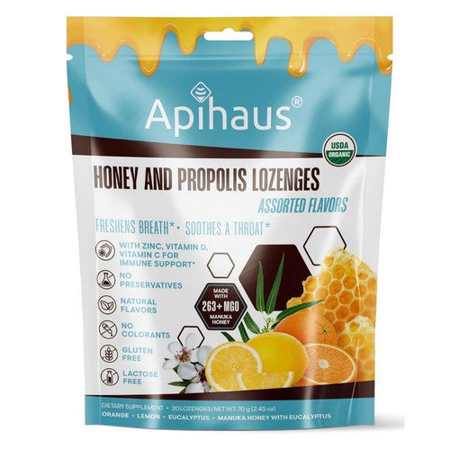 Honey & Propolis Assorted 20 Lozenges by Apihaus