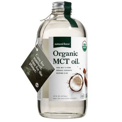 Organic MCT Oil Unflavored 16 Oz by Natural Force