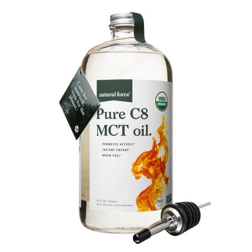 Organic Pure C8 MCT Oil unflavored 32 Oz by Natural Force