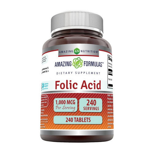 Amazing Formulas Folic Acid 240 Tabs by Amazing Nutrition