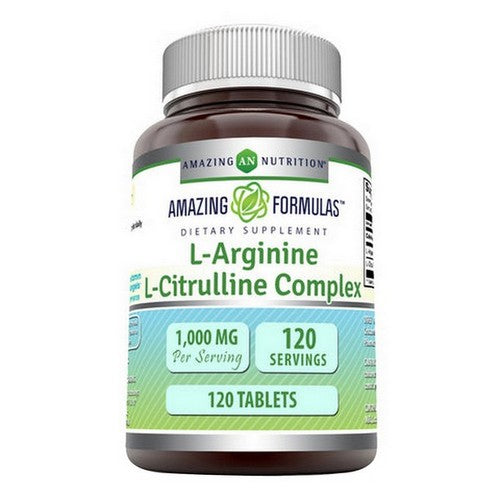 Amazing Formulas L-Arginine and L-Citrulline 120 Tabs by Amazing Nutrition