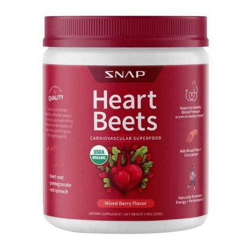 Heart Beets Powder 8.8 Oz by Snap Supplements