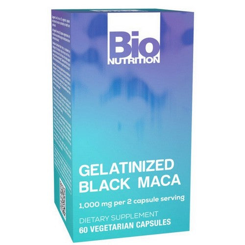 Gelatinized Black Maca 60 Veggie Capsules by Bio Nutrition Inc