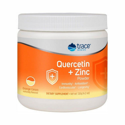 Quercetin + Zinc Powder Orange Cream Flavor 120 Grams by Trace Minerals