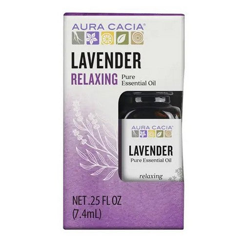 Essential Oil Lavender Boxed 0.25 Oz by Aura Cacia