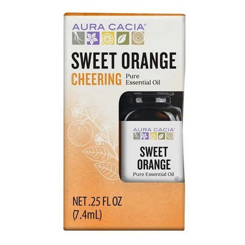 Sweet Orange Essential Oil Boxed 0.25 Oz by Aura Cacia