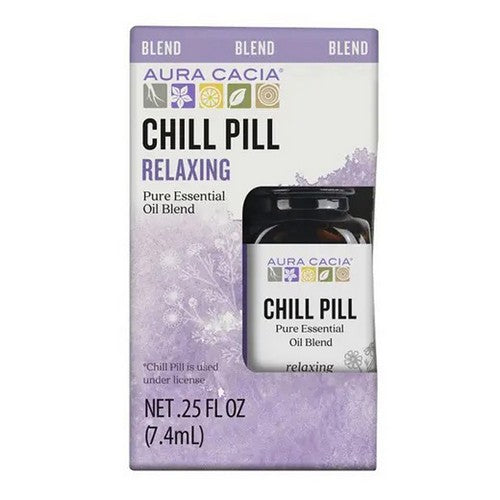 Essential Oil Chill Pill Blend Boxed 0.25 Oz by Aura Cacia