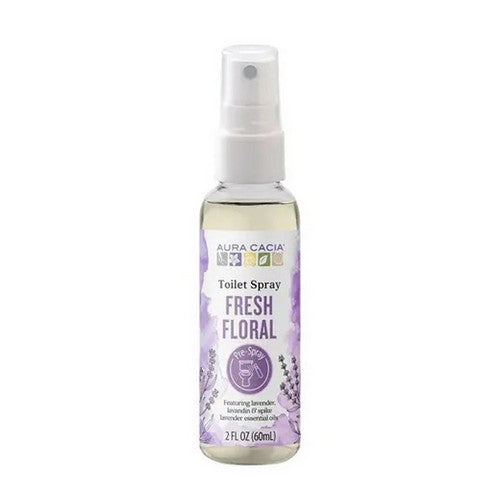Fresh Floral Toilet Spray 2 Oz by Aura Cacia