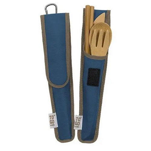 Indigo Dark Blue Reusable Repeat Bamboo Utensil Set 1 Count by To-Go Ware