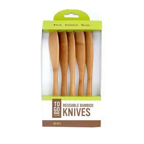 Reusable Bamboo Knives 5 Count by To-Go Ware