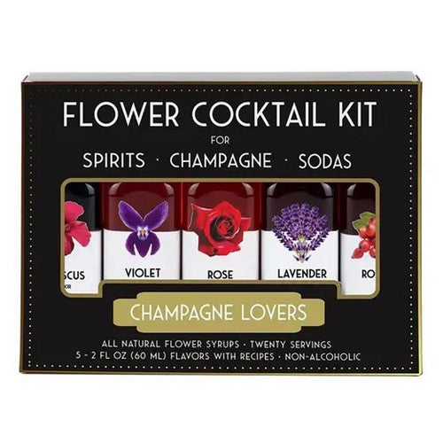 Champagne Lovers Cocktail Kit Bottles 5 Count (2 Oz) by The Humble Co