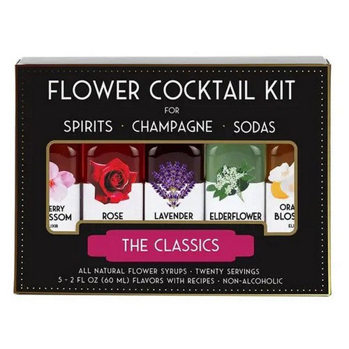 Floral Classics Cocktail Kit Bottles 5 Count (2 Oz) by The Humble Co