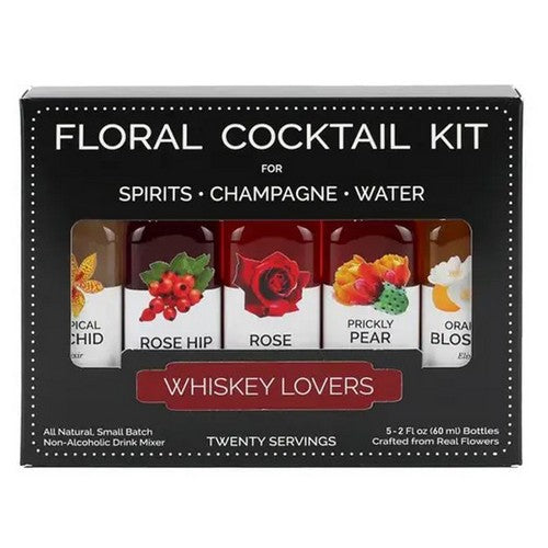 Whiskey Lovers Cocktail Kit Bottles 5 Count (2 Oz) by The Humble Co