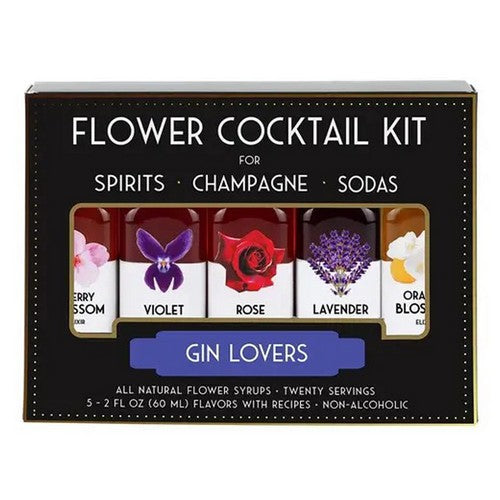 Gin Lovers Cocktail Kit Bottles 5 Count (2 Oz) by The Humble Co
