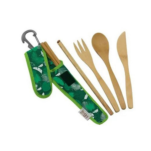 Premium Utensil Green Tropics Print 1 Count by To-Go Ware