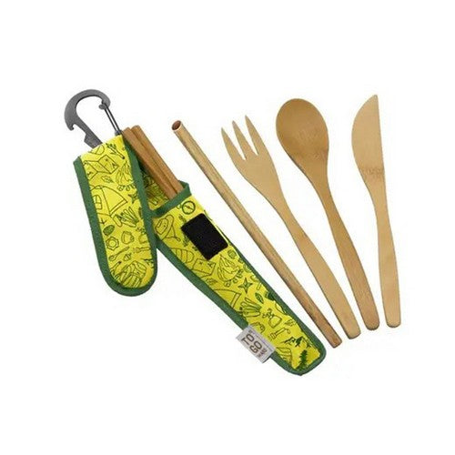 Premium Utensil Happy Camper Print 1 Count by To-Go Ware