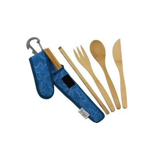 Premium Utensil Blue Topo Print 1 Count by To-Go Ware