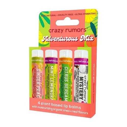 Adventurous Mix Lip Balms 4 pack 4 Count (0.15 Oz) by The Humble Co