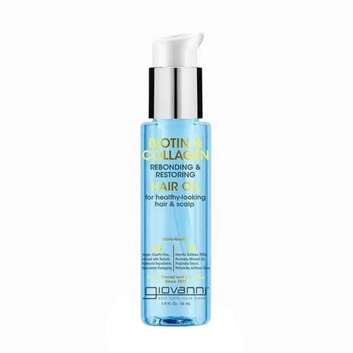 Biotin And Collagen Rebonding Restoring And Hair Oil 1.9 Oz by Giovanni Cosmetics