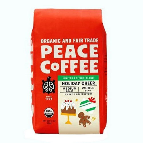 Holiday Cheer Medium Roast Whole Bean Coffee 12 Oz by The Humble Co