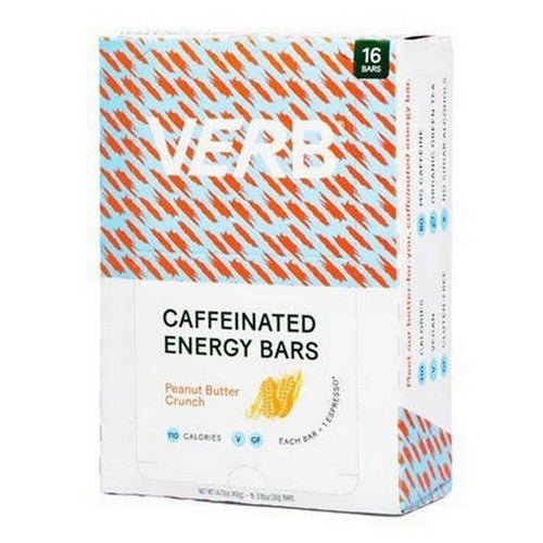 Peanut Butter Crunch Caffeinated Energy Bar 16 Count by The Humble Co