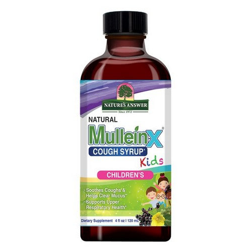 Kids Natural Mullein-X Cough Syrup Alcohol Free 4 Oz by The Humble Co