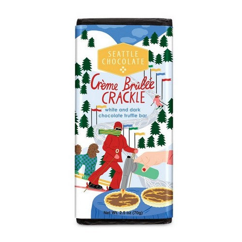 Creme Brulee Crackle Truffle Bar 2.5 Oz by Seattle Chocolate Co.