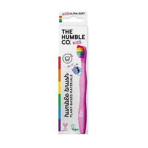 Kids Plant Based Ultra Soft Rainbow Toothbrush 1 Count by The Humble Co