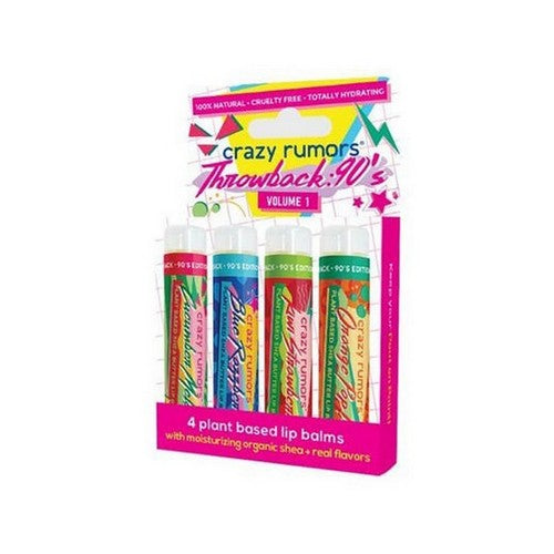 Throwback 90's Mix Lip Balm 4 Count (0.15 Oz) by The Humble Co