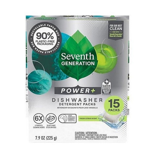 Fresh Citrus Power Plus Dishwasher Detergent 7.9 Oz by Seventh Generation