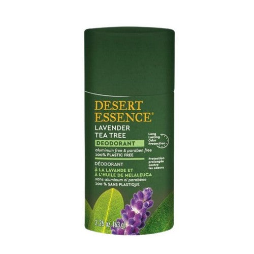 Tea Tree Lavender Plastic-Free Deodorant 2.25 Oz by Desert Essence