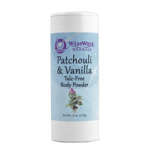 Patchouli And Vanilla Body Powder 4 Oz by Wise Ways Herbals