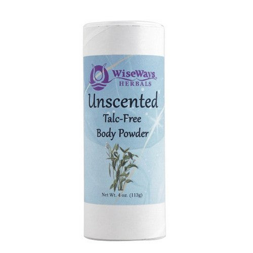 Talc-Free Body Powder Unscented 4 Oz by Wise Ways Herbals