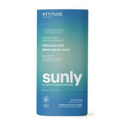 After Sun Stick SPF 30 Sunly Plastic Free Mint And Cucumber 2 Oz by Attitude