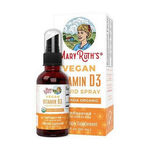 Organic Vegan Vitamin D3 Liquid Spray Unflavored 1 Oz by MaryRuth's