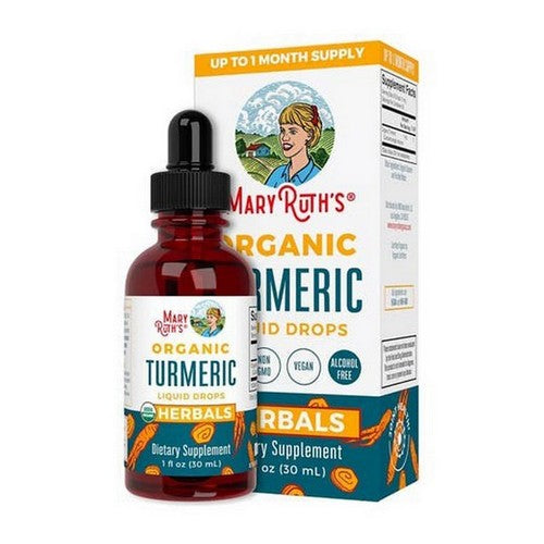 Organic Turmeric Root Liquid Herbals 1 oz by MaryRuth's