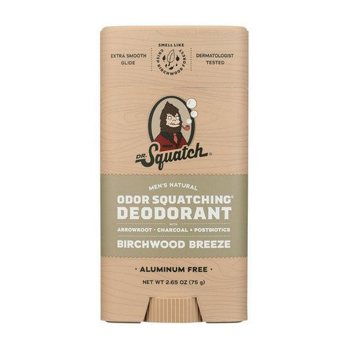 Men'S Natural Deodorant Stick Aluminum Free Birchwood Breeze 2.65 Oz by Dr. Squatch