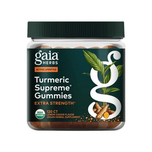 Turmeric Supreme Extra Strength Gummies 120 Count by Gaia Herbs