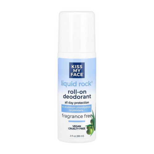 Liquid Rock Roll-On Deodorant Fragrance Free 3 Oz by Kiss My Face