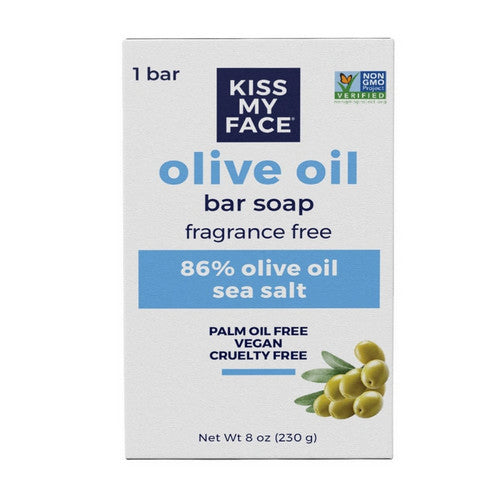 Olive Oil Bar Soap Fragrance Free 8 Oz by Kiss My Face