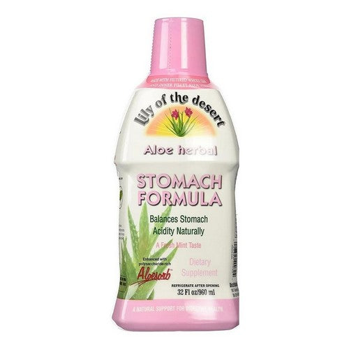 Aloe Herbal Stomach Formula Fresh Mint 32 Oz by Lily Of The Desert