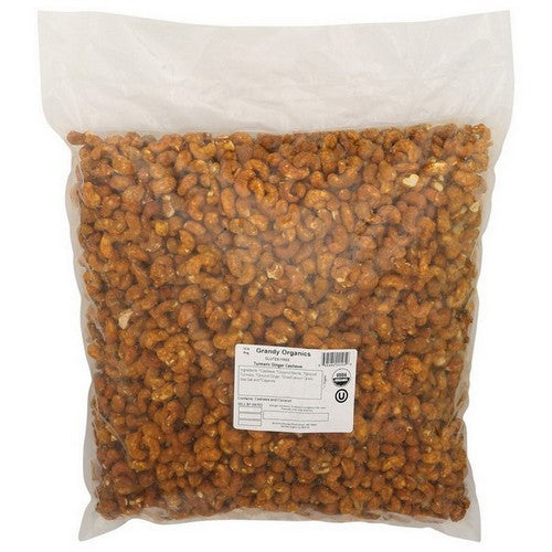 Cashews Organic Turmeric Ginger 10 Lbs by Grandy Oats